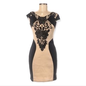 Jade Bodycon Lace Embellished Mini Dress Size M